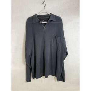 Johnny Walker   Sweater Alpaca / Tencel Pullover  Mens XXL FLAW Gray Golf